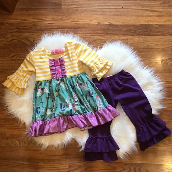 Unbranded Other - Girls Snotty Tots icing Ruffle matching set XS
